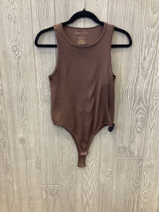 Bodysuit By Clothes Mentor In Brown, Size: S