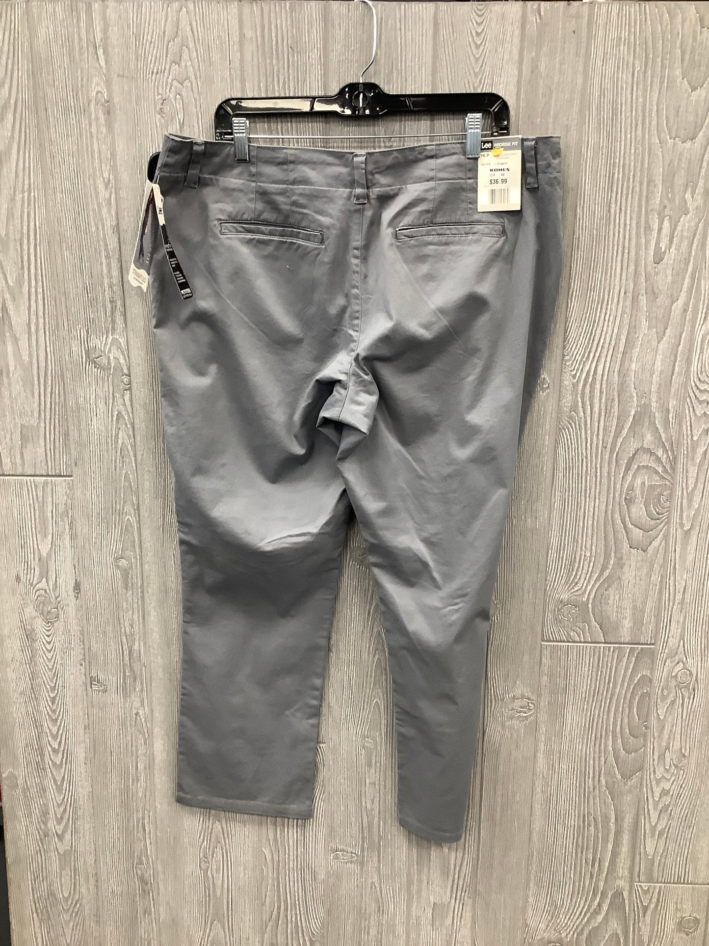 Jeans Straight By Lee In Grey, Size: 16