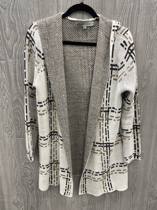 Sweater Cardigan By Absolutely Famous In Grey, Size: L