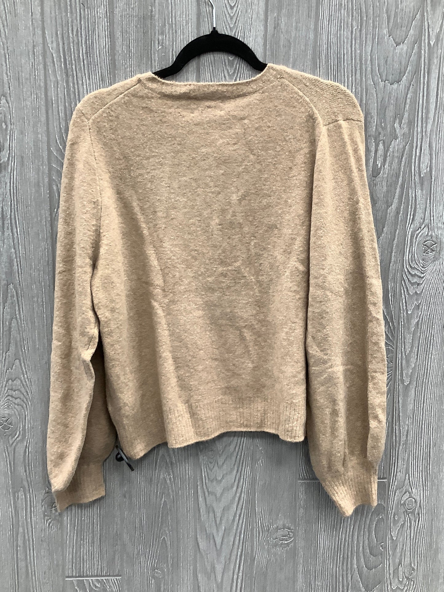 Sweater Cardigan By J. Crew In Tan, Size: L