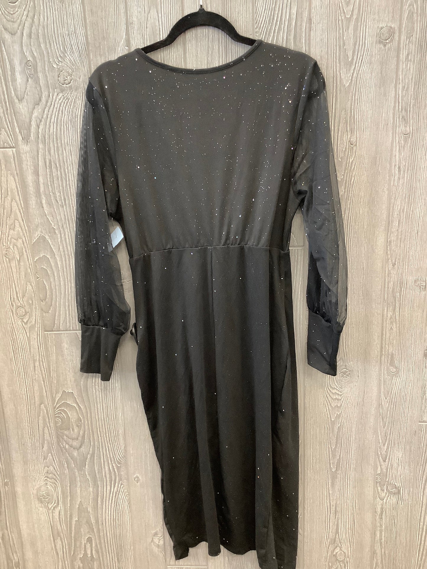 Dress Party Midi By Shein In Black, Size: Xl