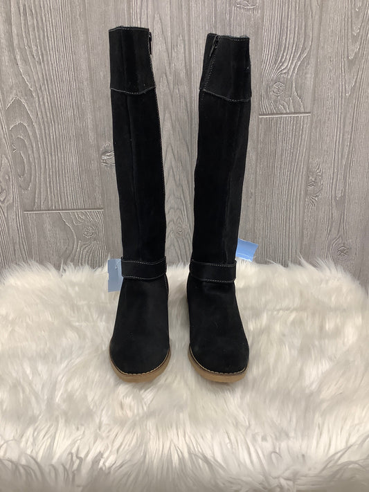 Boots Knee Flats By Clothes Mentor In Black, Size: 8.5