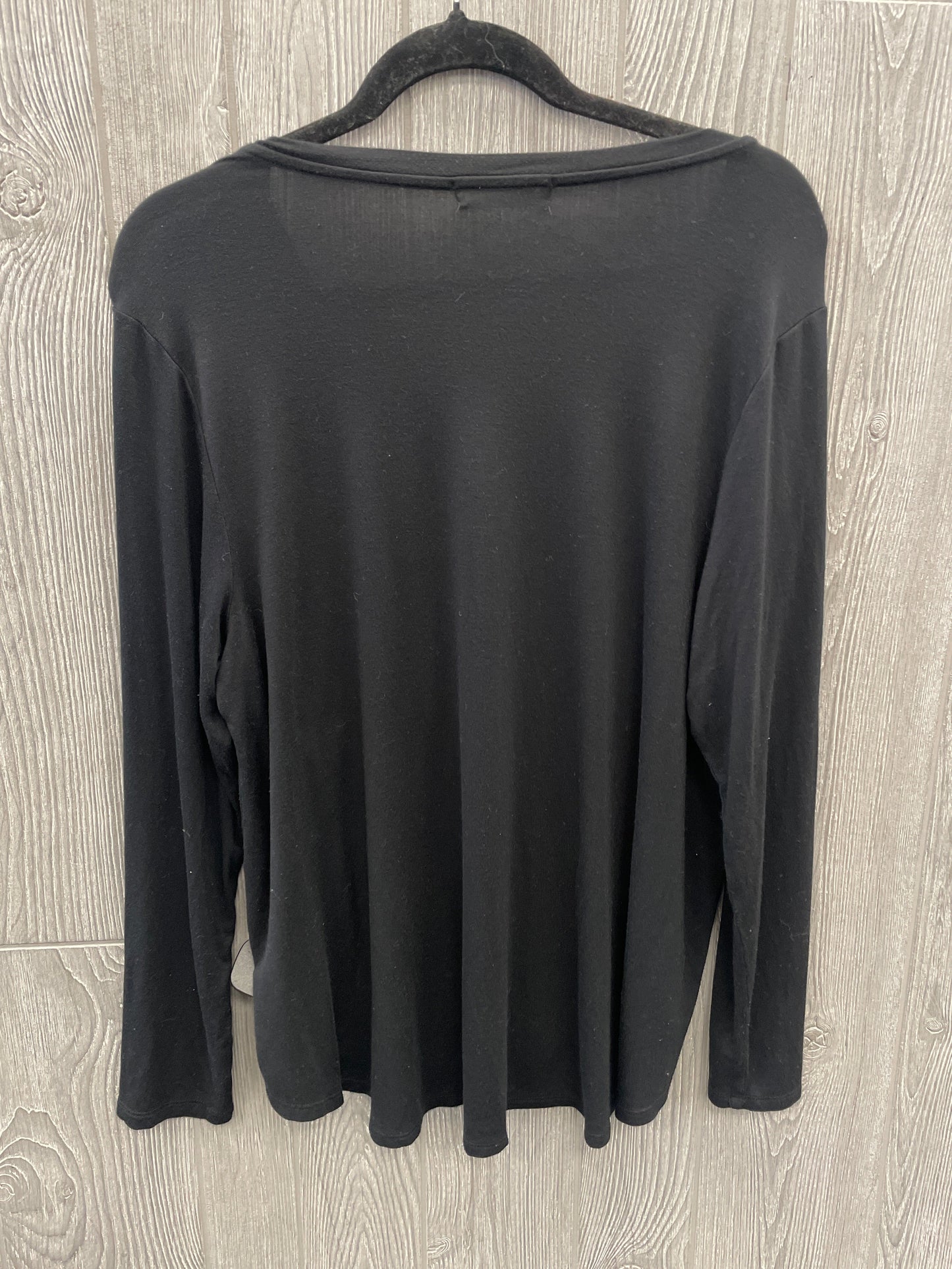 Top Long Sleeve By 89th And Madison In Black, Size: L