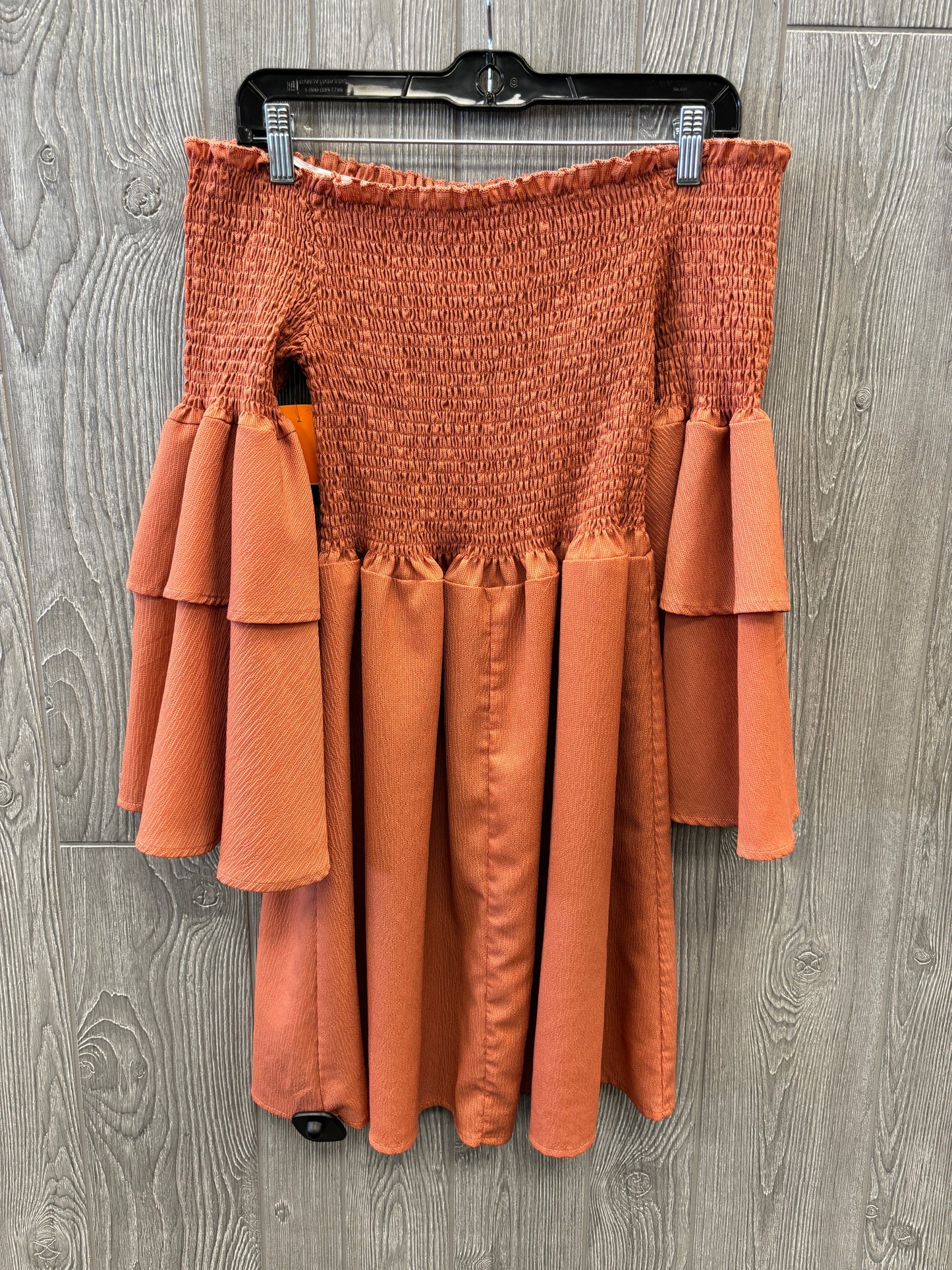 Dress Casual Short By Shein In Orange, Size: Xl