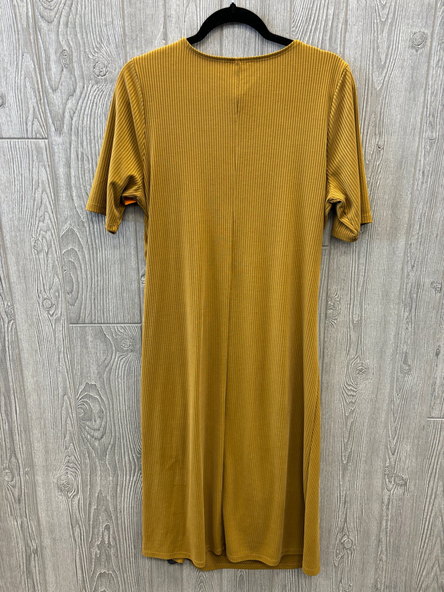 Dress Casual Midi By Ophelia Roe In Yellow, Size: Xl