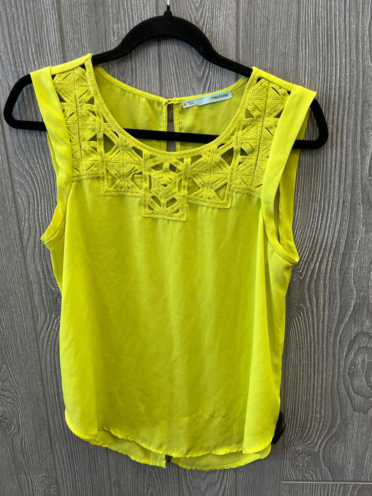 Yellow Top Sleeveless Maurices, Size S