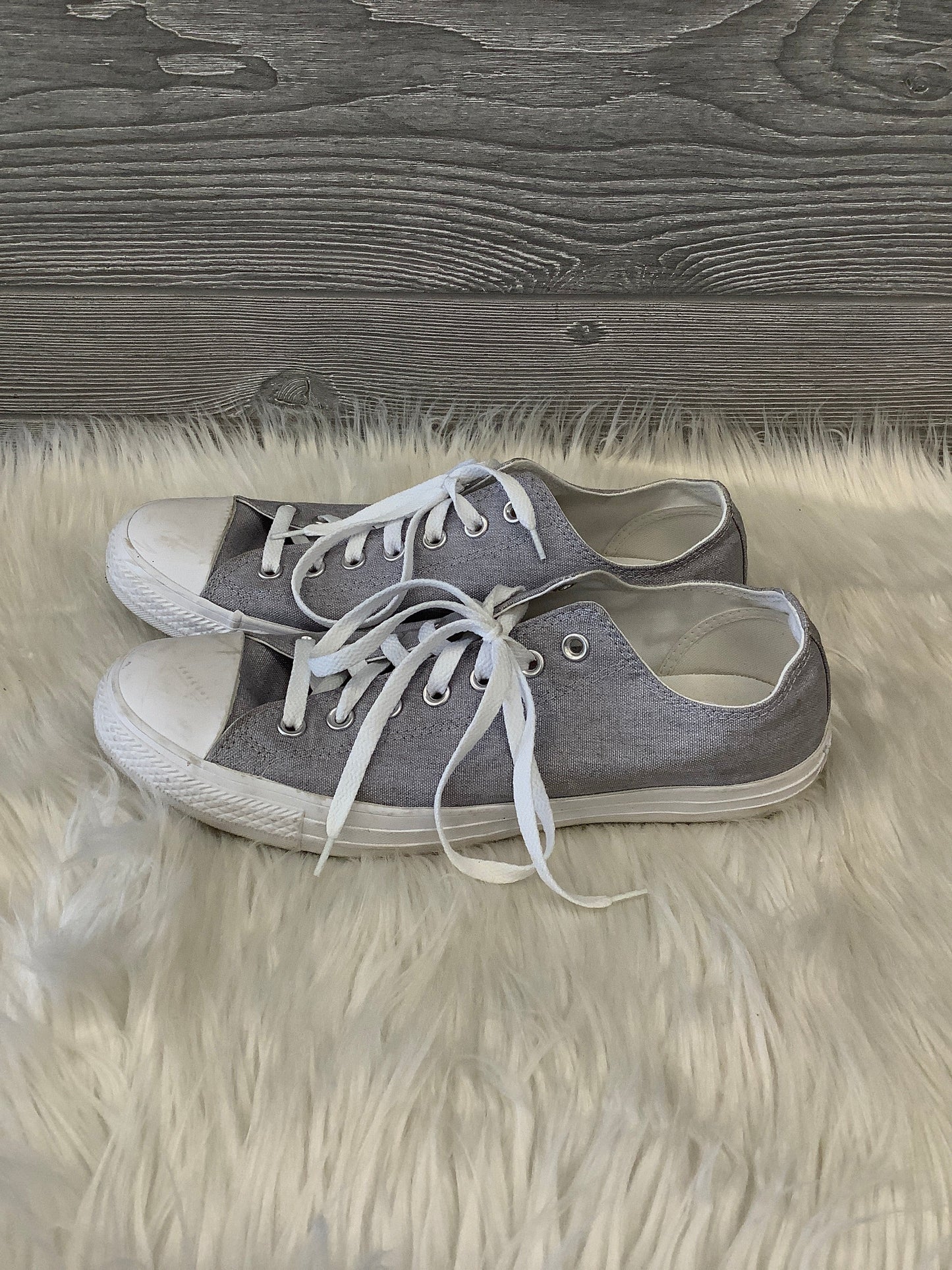 Shoes Flats By Converse In Grey, Size: 12