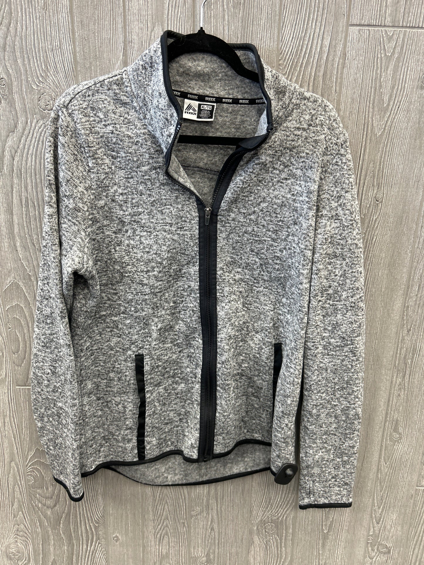 Athletic Jacket By Rbx In Grey, Size: Xl