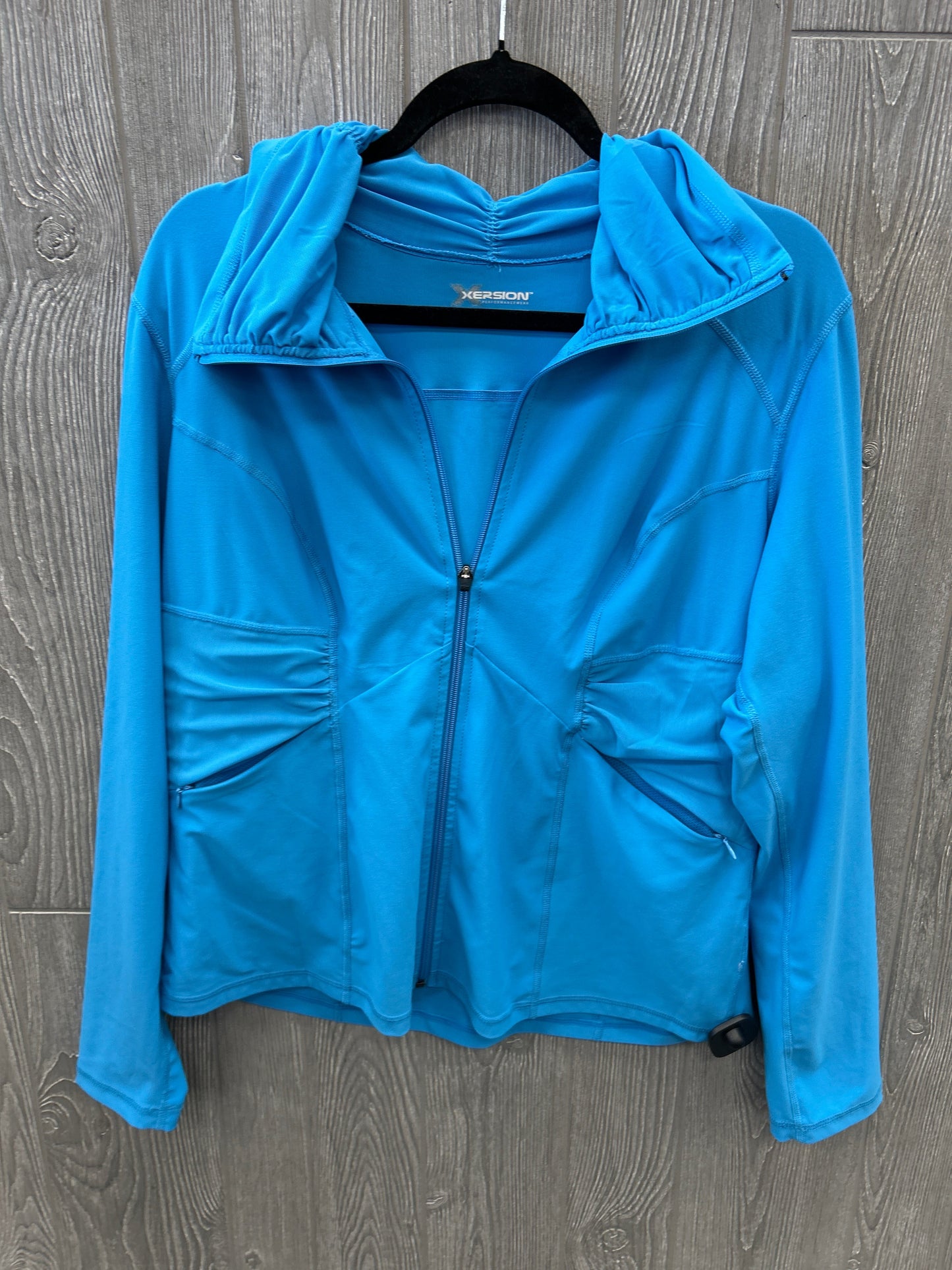 Athletic Jacket By Xersion In Blue, Size: Xl