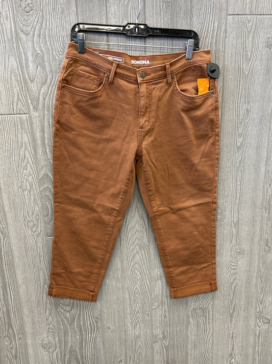 Jeans Straight By Sonoma In Brown, Size: 8