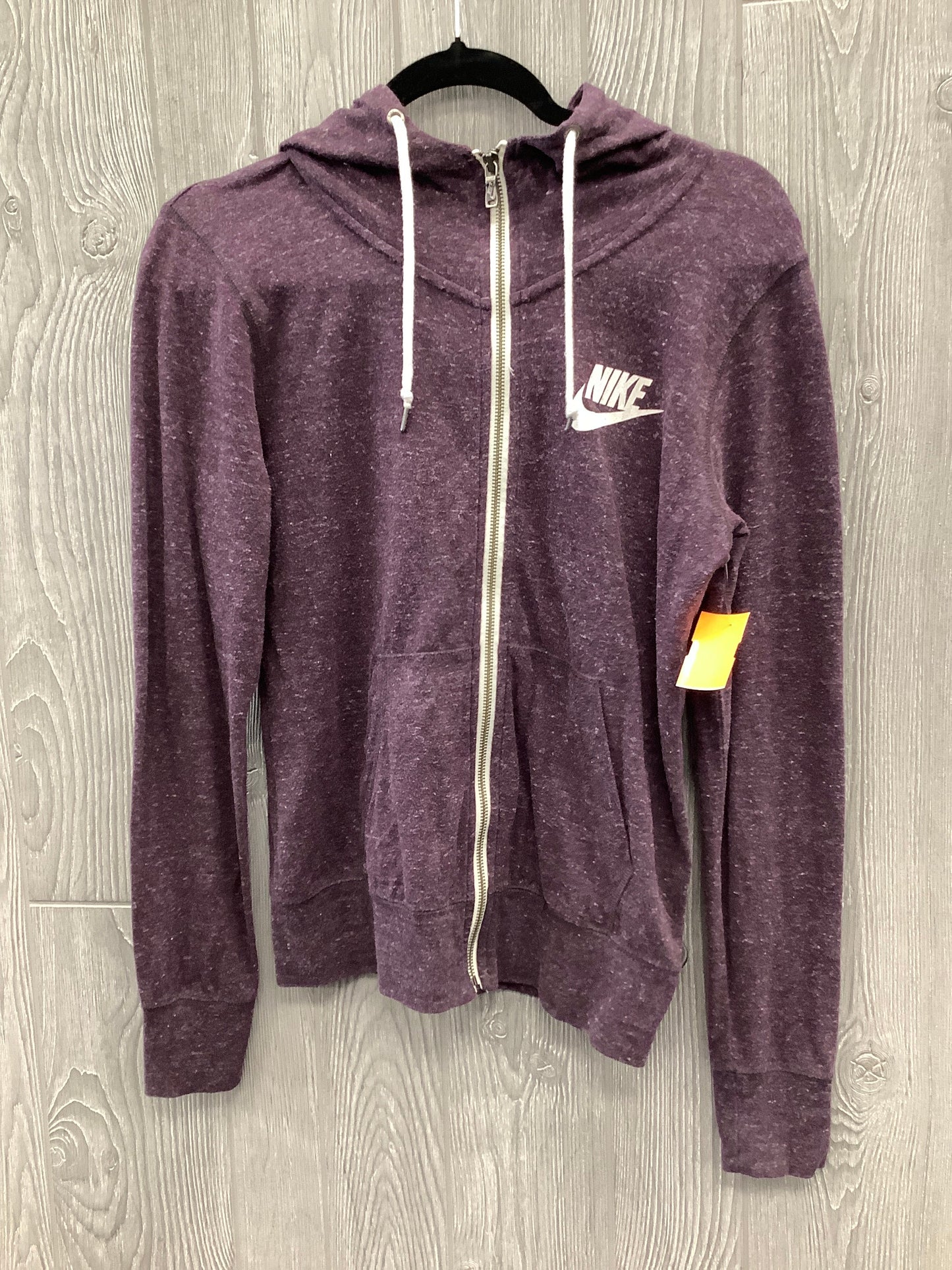 Athletic Jacket By Nike Apparel In Purple, Size: M