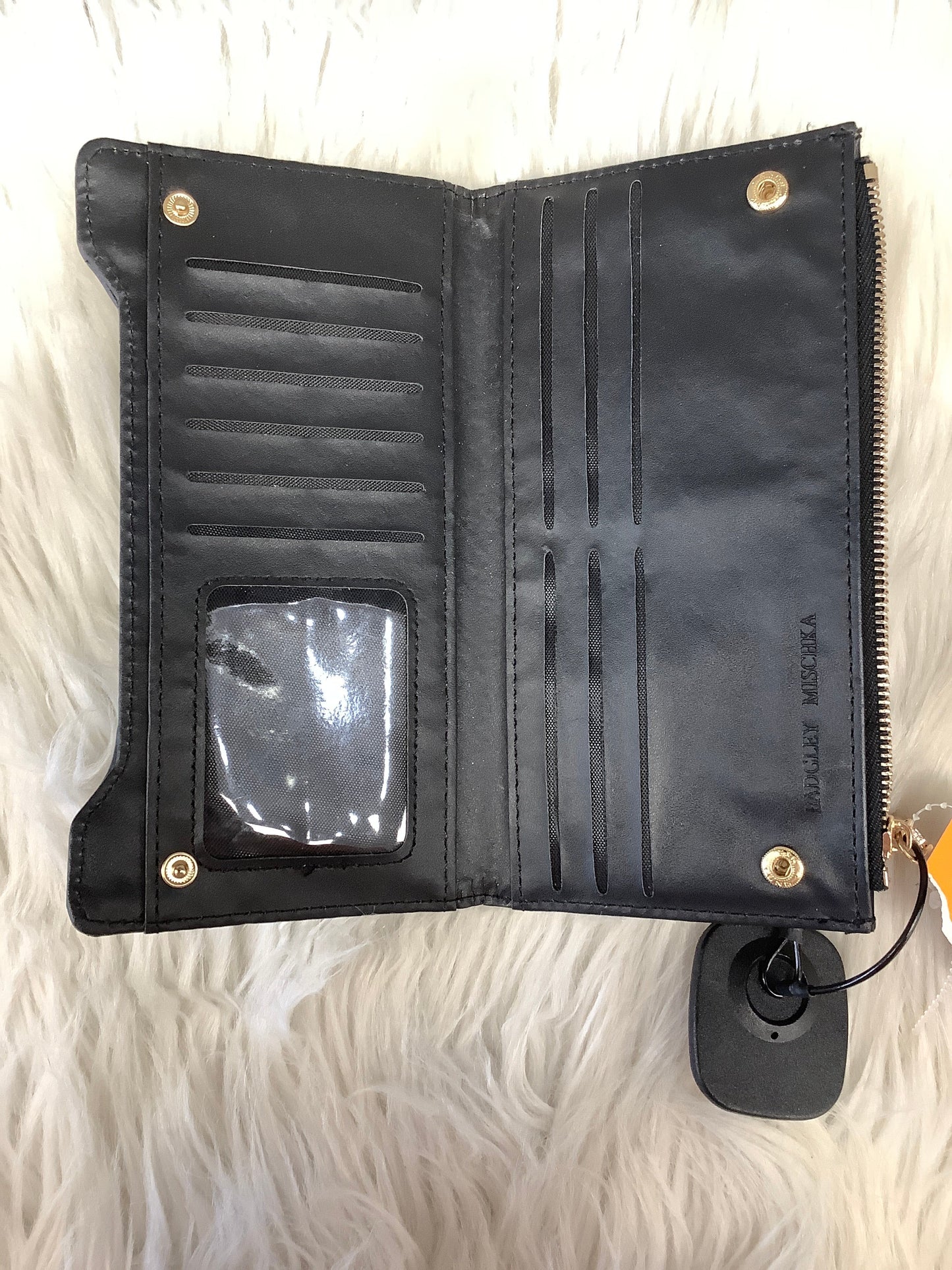 Wallet Leather By Badgley Mischka  Size: Large