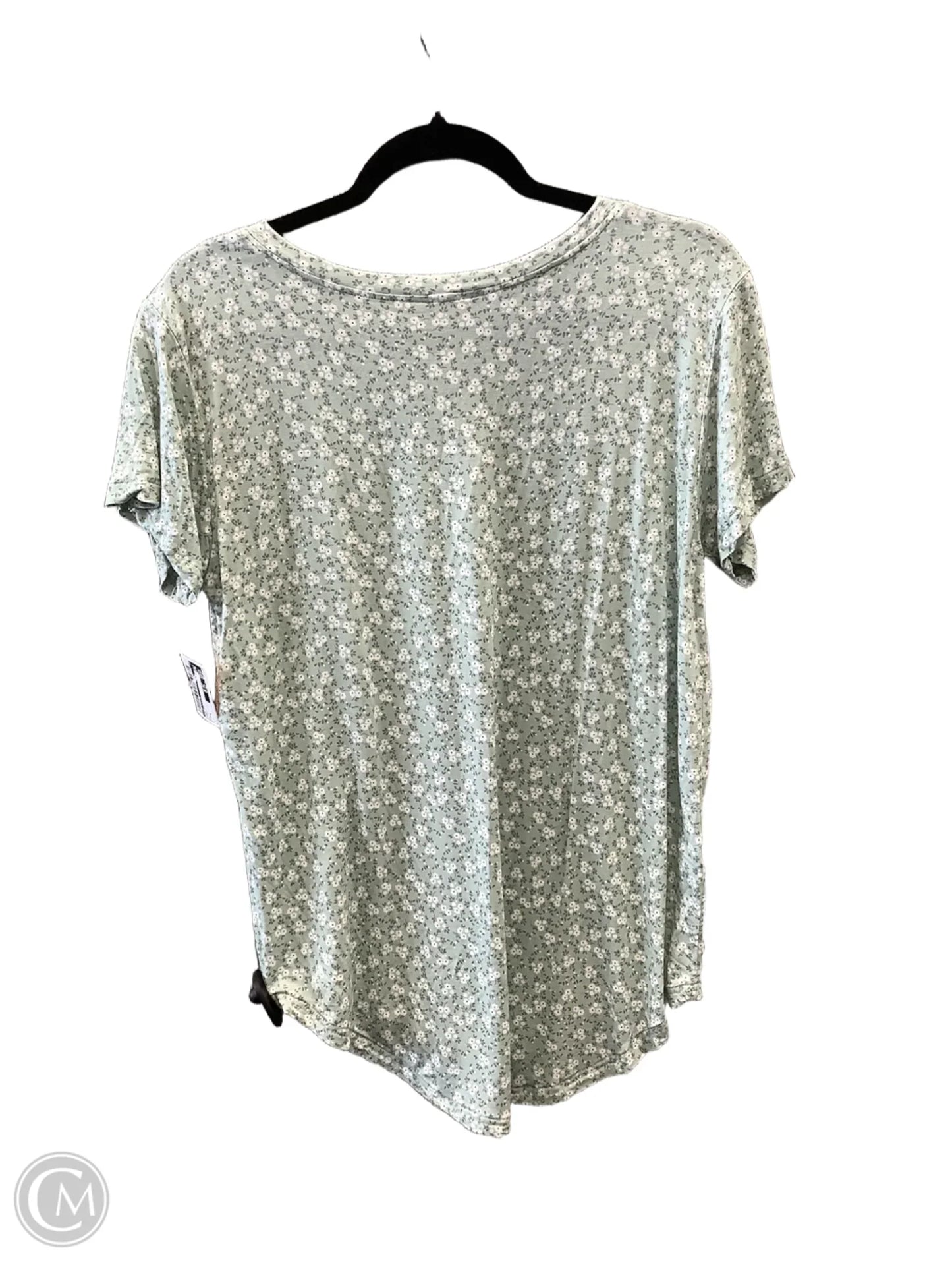 Top Short Sleeve By Top Style In Green, Size: L