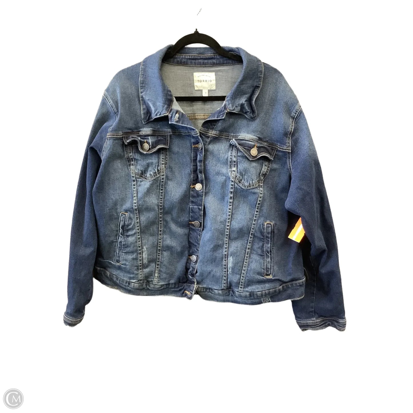 Jacket Denim By Torrid In Blue Denim, Size: 3x