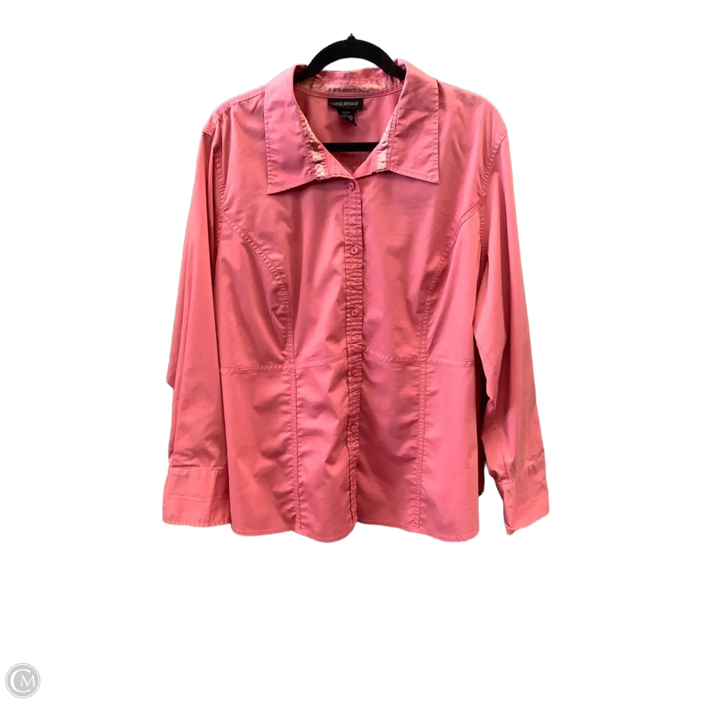 Top Long Sleeve By Lane Bryant In Pink, Size: 3x