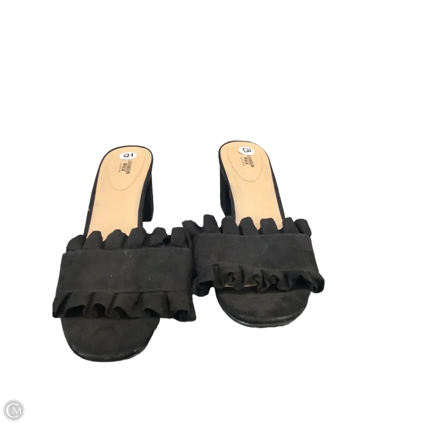 Sandals Heels Block By Avon In Black, Size: 10