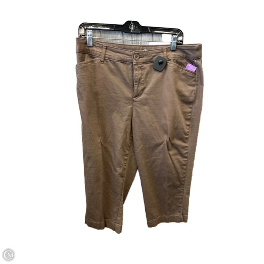 Capris By St Johns Bay In Brown, Size: 14