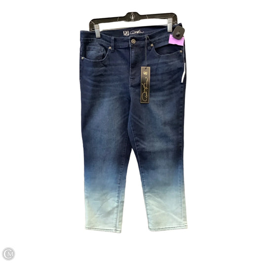 Jeans Cropped By Diane Gilman In Blue Denim, Size: 12