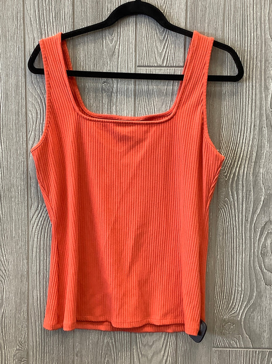 Orange Top Sleeveless Inc, Size Xl