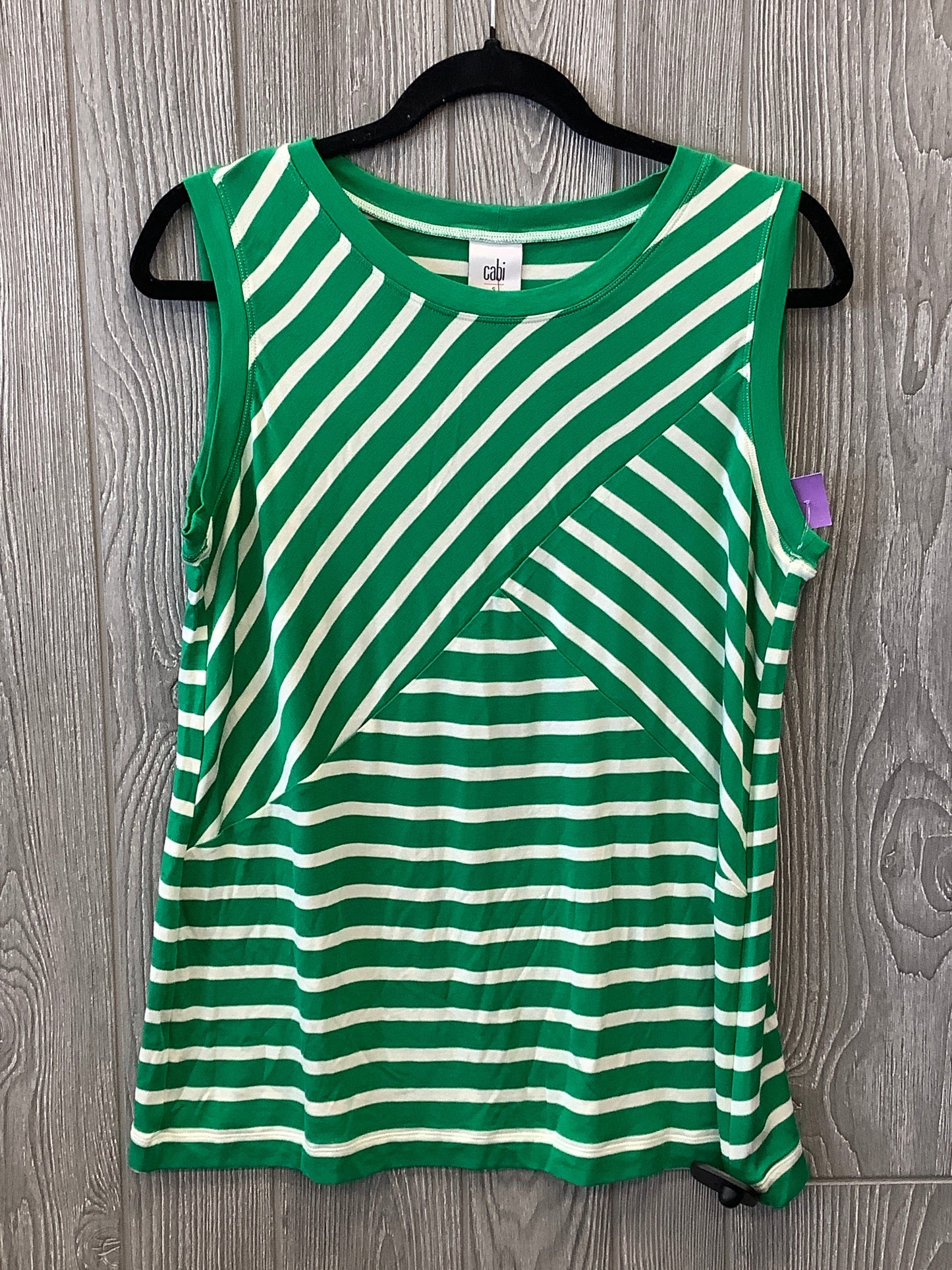 Green Top Sleeveless Cabi, Size S