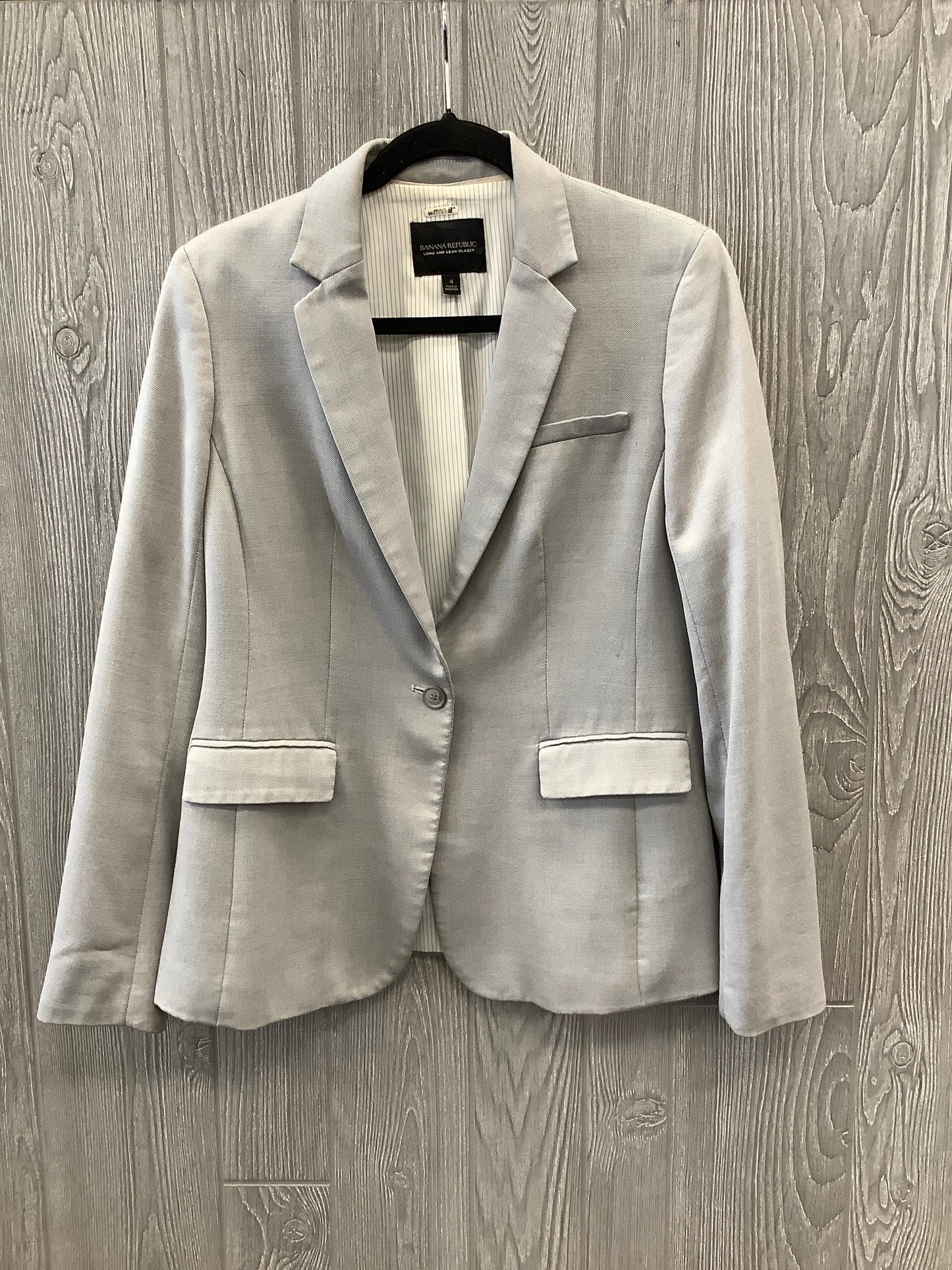 Blazer By Banana Republic In Grey, Size: S