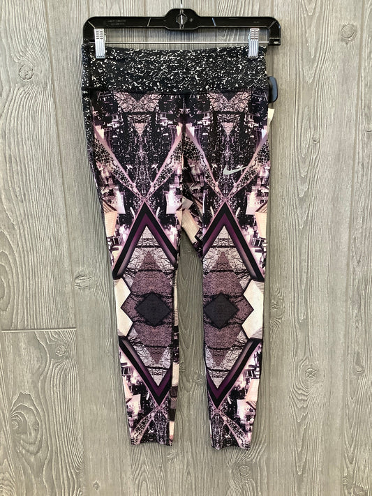 Athletic Leggings By Nike Apparel In Purple, Size: S