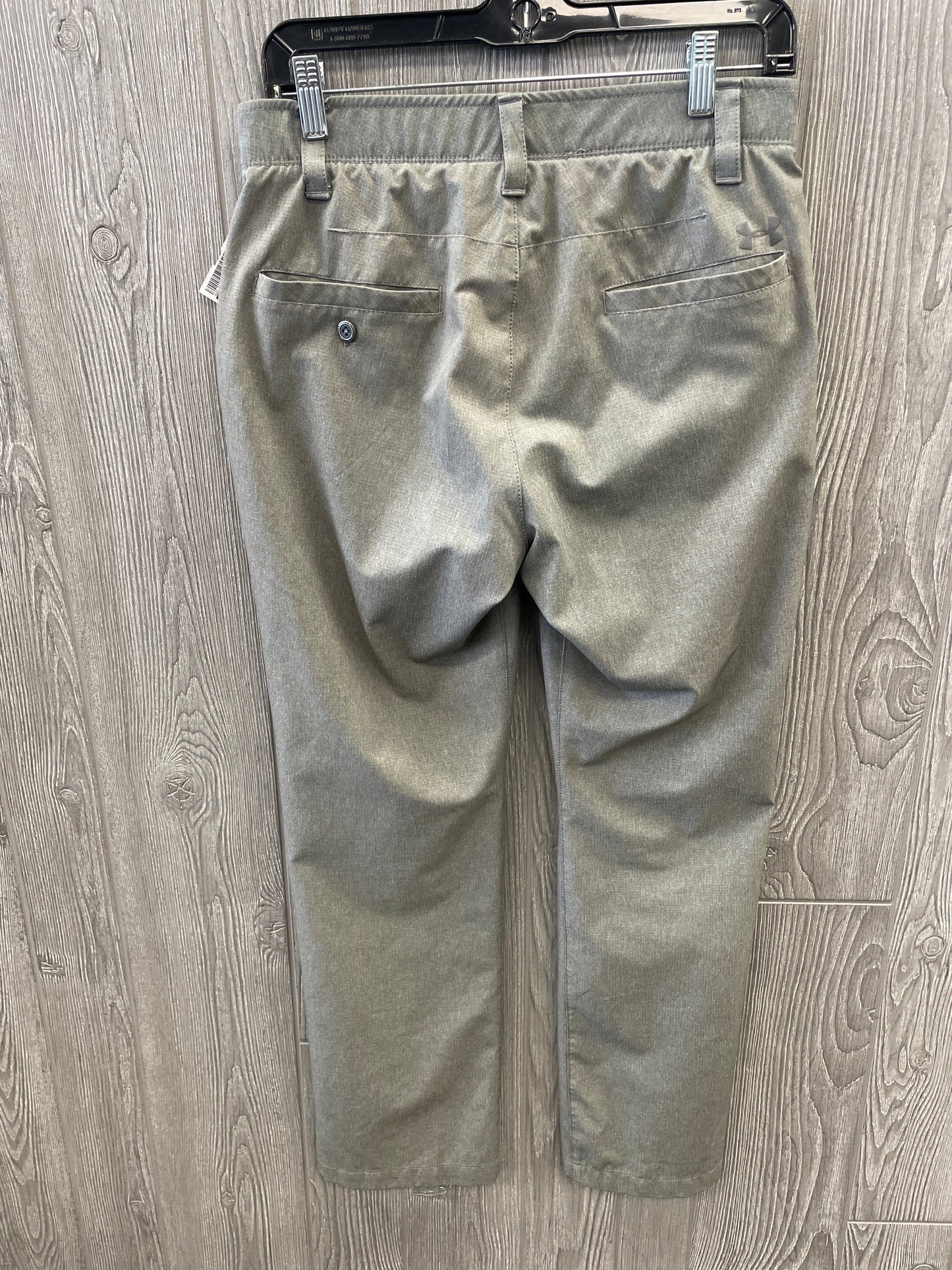 Athletic Pants By Under Armour In Grey, Size: M