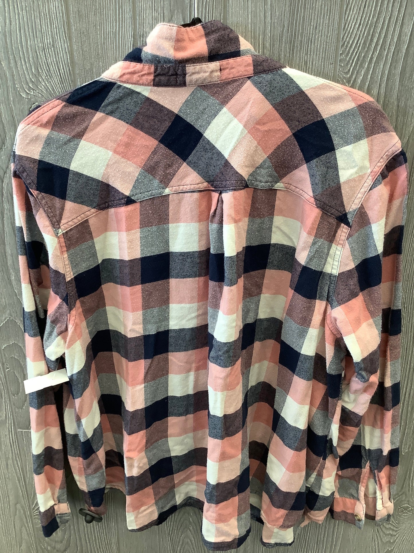 Plaid Pattern Top Long Sleeve Maurices, Size 2x