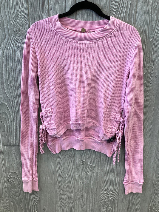 Pink Top Long Sleeve Free People, Size M