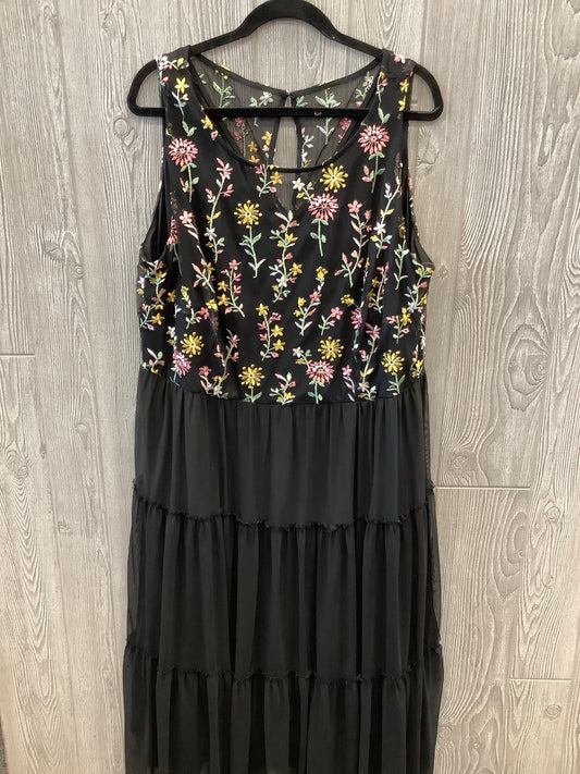 Dress Casual Maxi By Lane Bryant In Black, Size: 2x