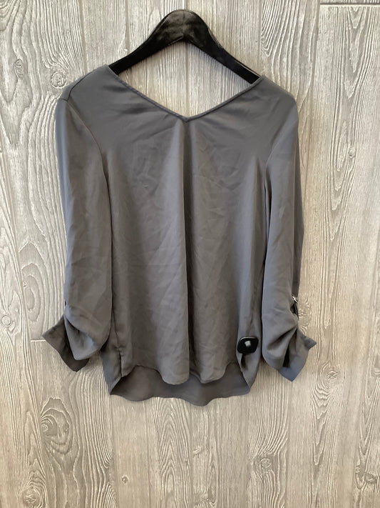 Grey Top 3/4 Sleeve Maurices, Size S