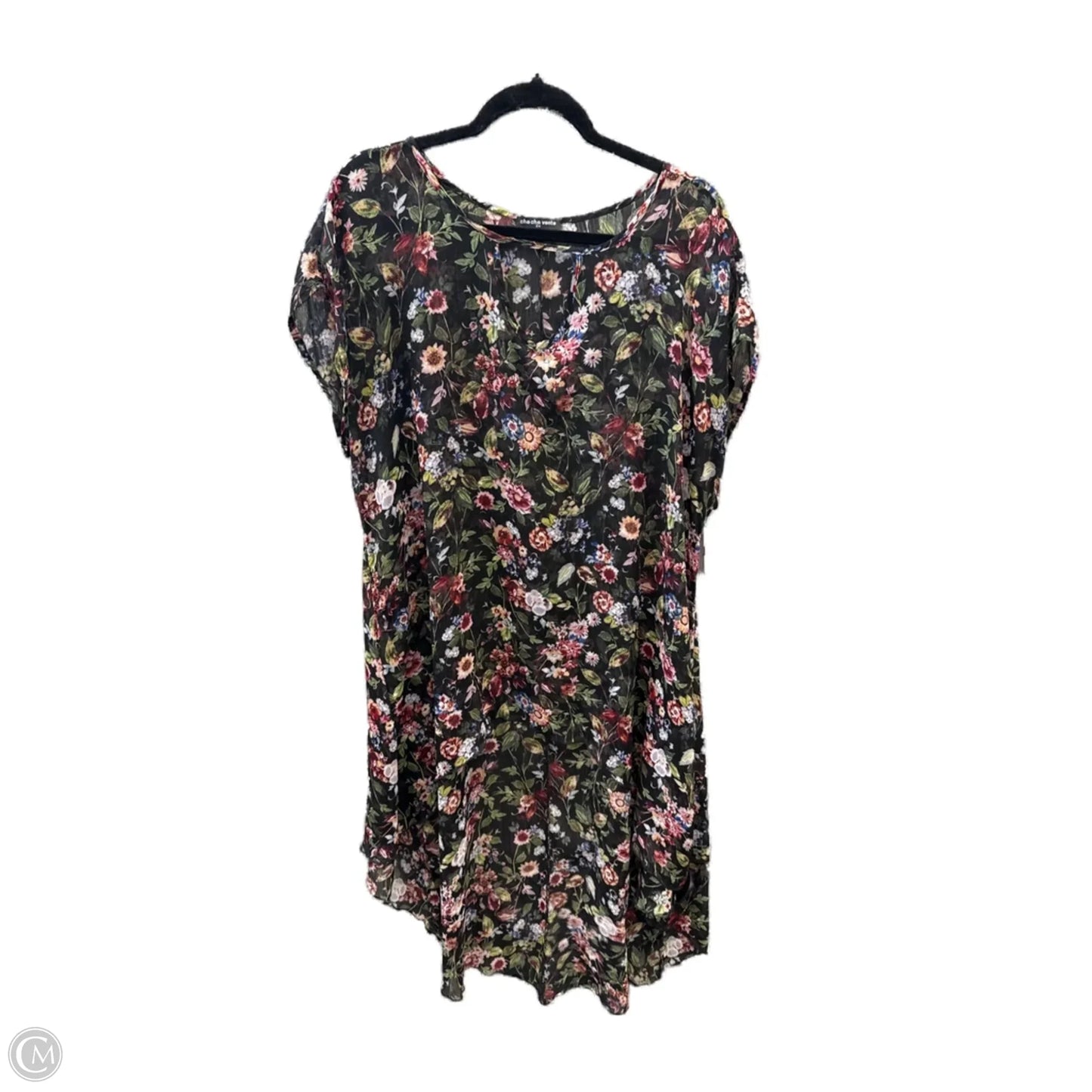 Swimwear Cover-up By Cha Cha Vente In Floral Print, Size: 2x