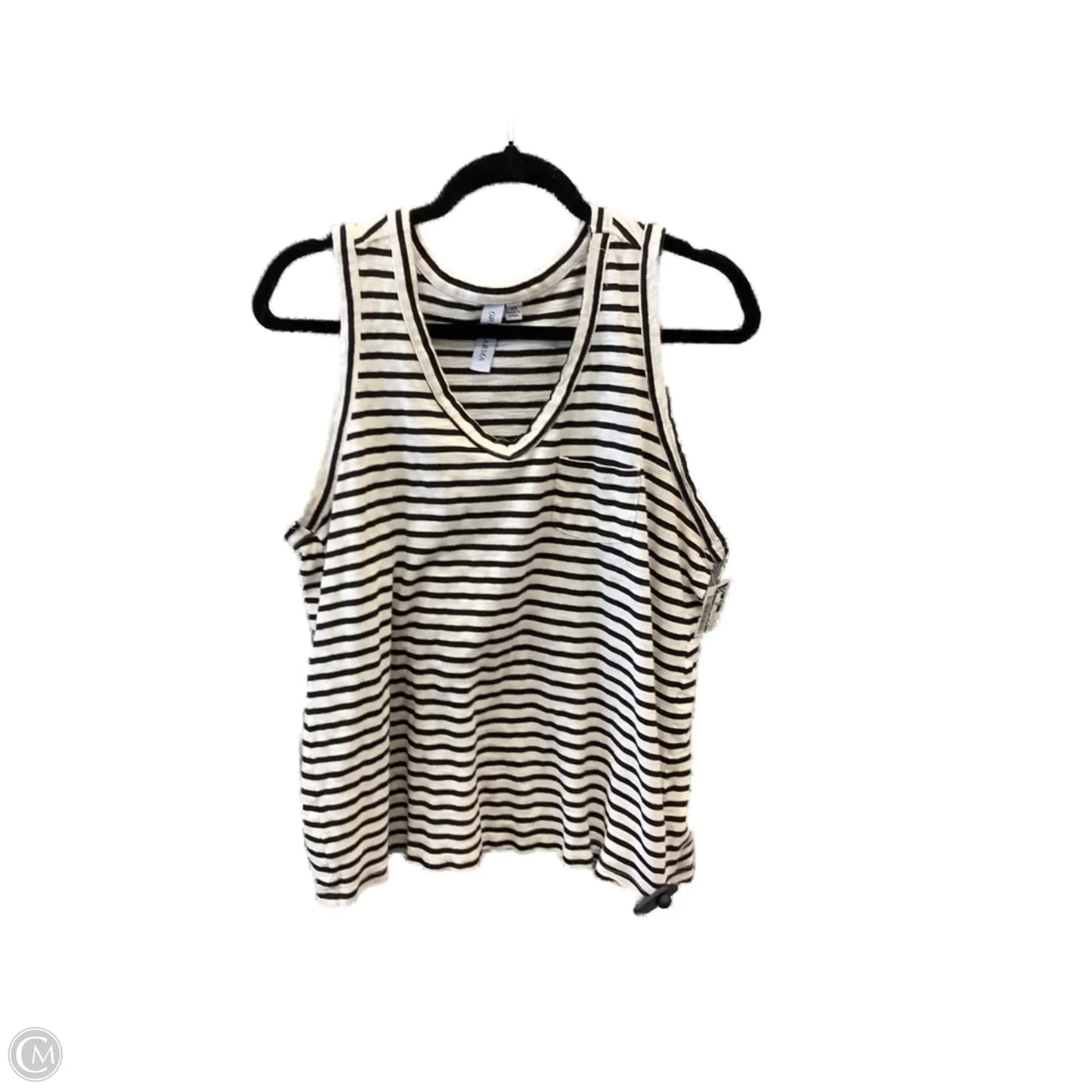 Tank Top By Clothes Mentor In Striped Pattern, Size: 1x