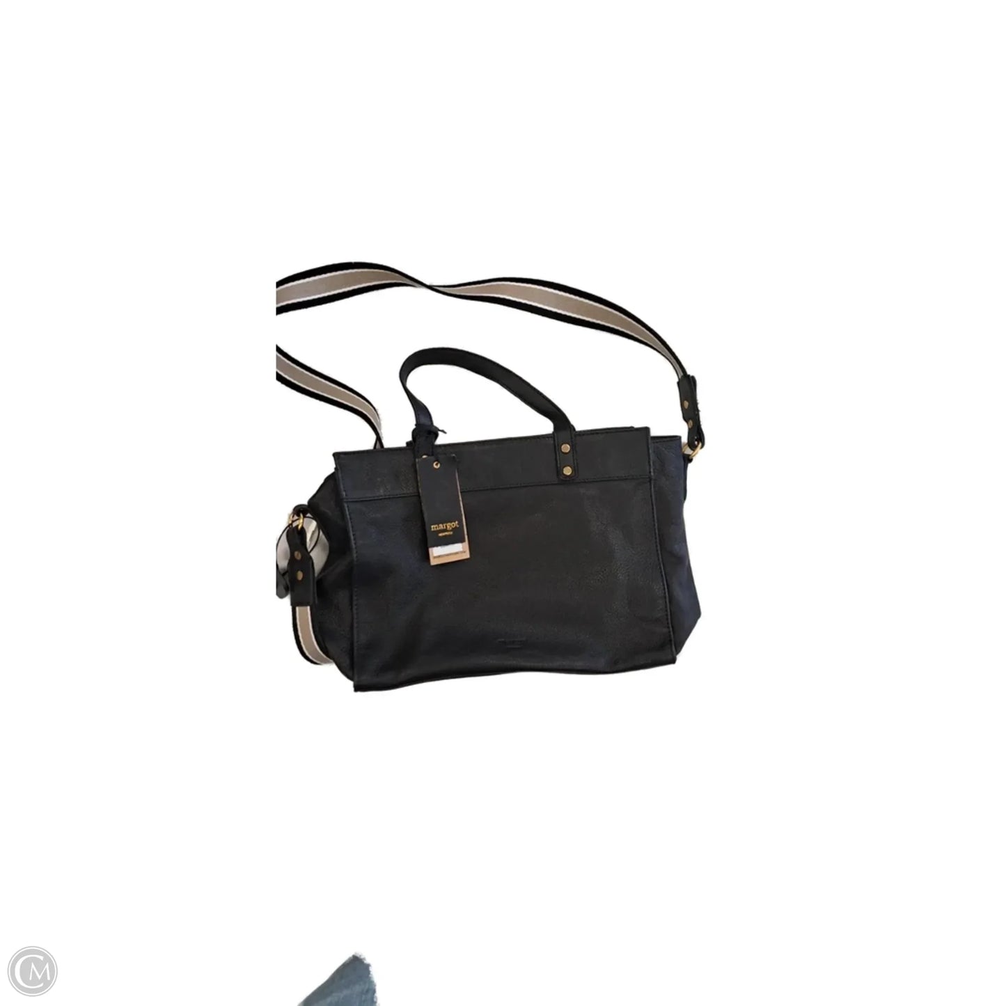 Handbag Leather By Margot, Size: Medium