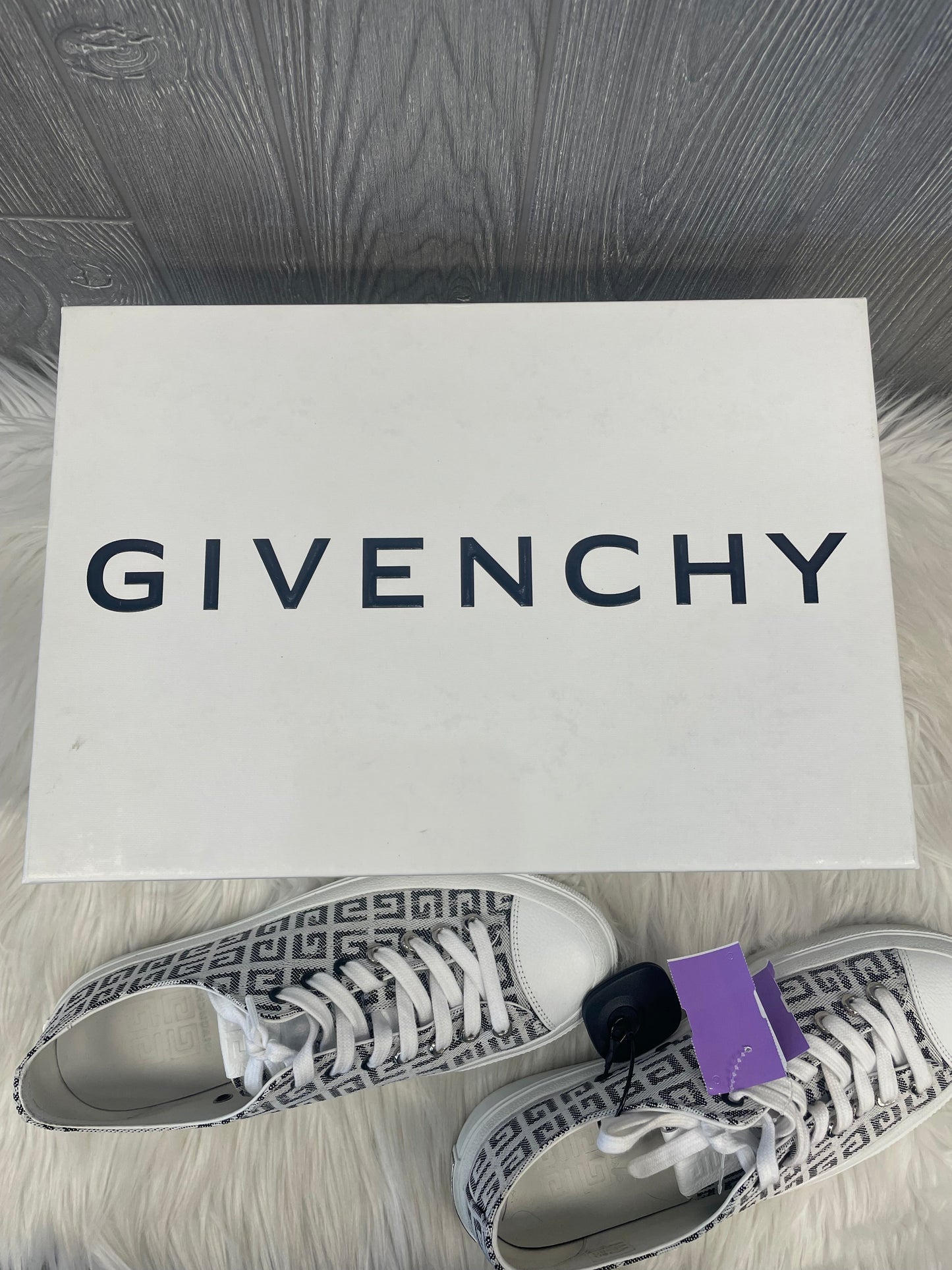 Grey & White Shoes Luxury Designer Givenchy, Size 10.5