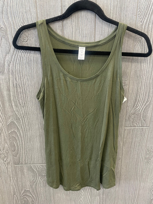 Green Top Sleeveless Basic Old Navy, Size Xs