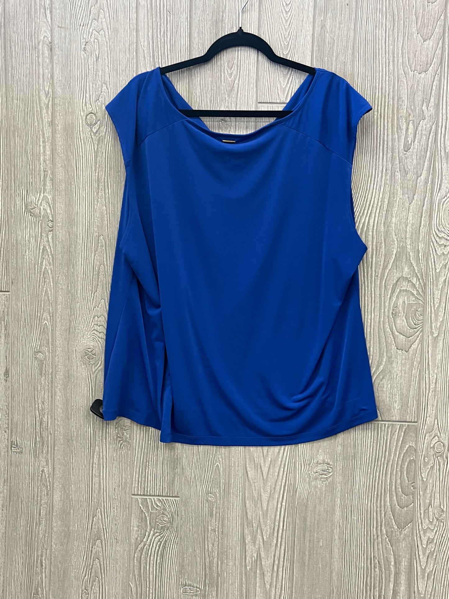 Top Sleeveless By Calvin Klein In Blue, Size: 3x