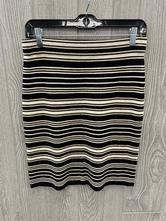 Skirt Midi By Loft In Striped Pattern, Size: 4