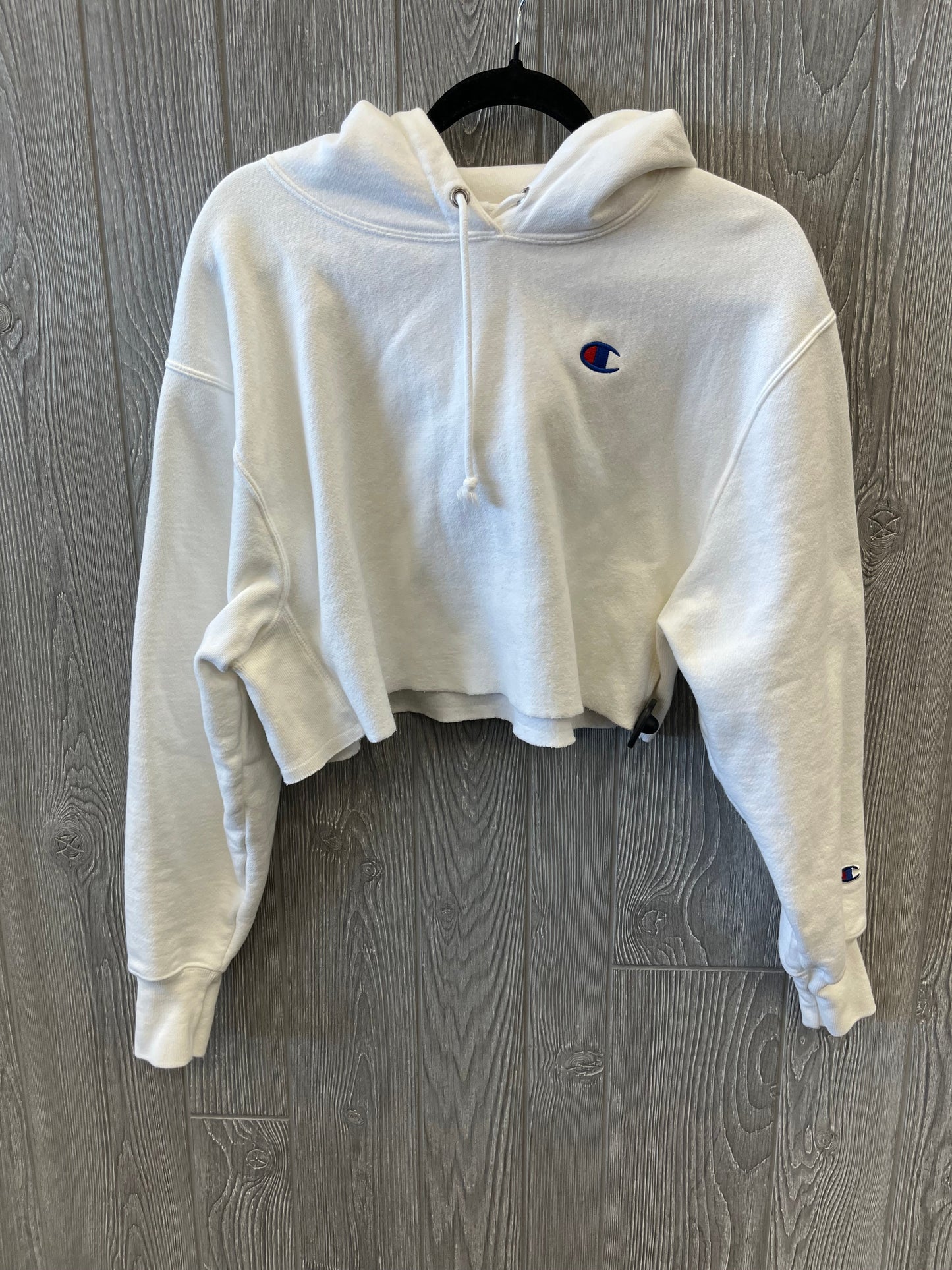 White Sweatshirt Hoodie Champion, Size M