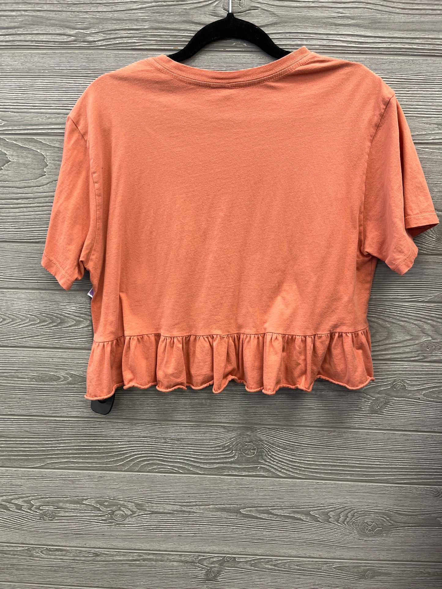 Top Short Sleeve By Wild Fable In Peach, Size: M