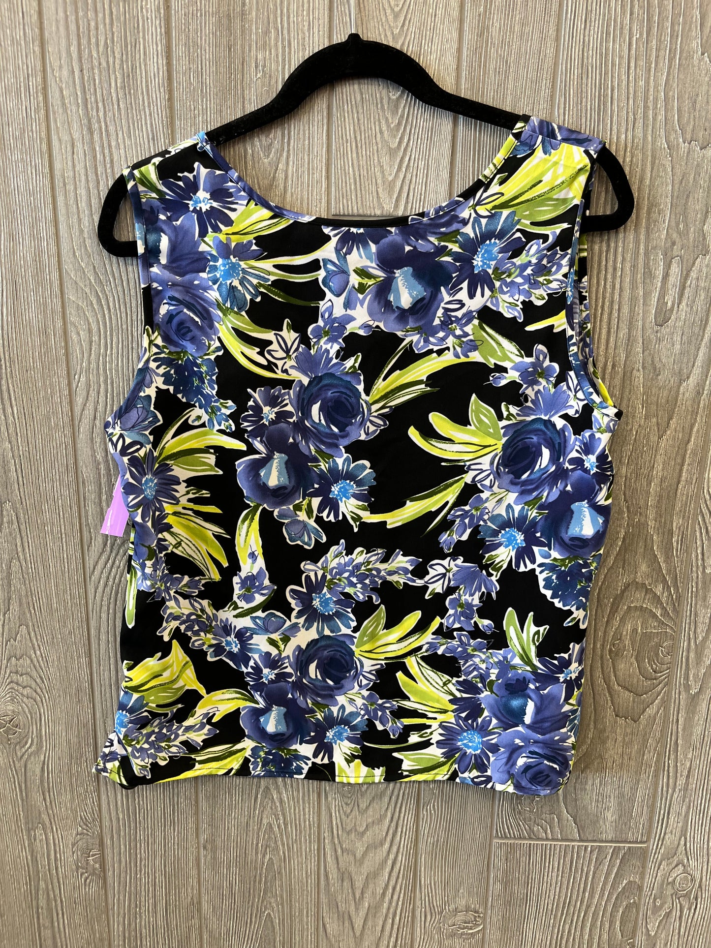 Floral Print Top Sleeveless Croft And Barrow, Size L