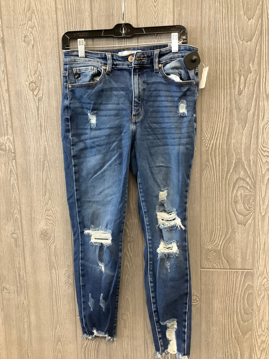 Blue Denim Jeans Skinny Kancan, Size 8