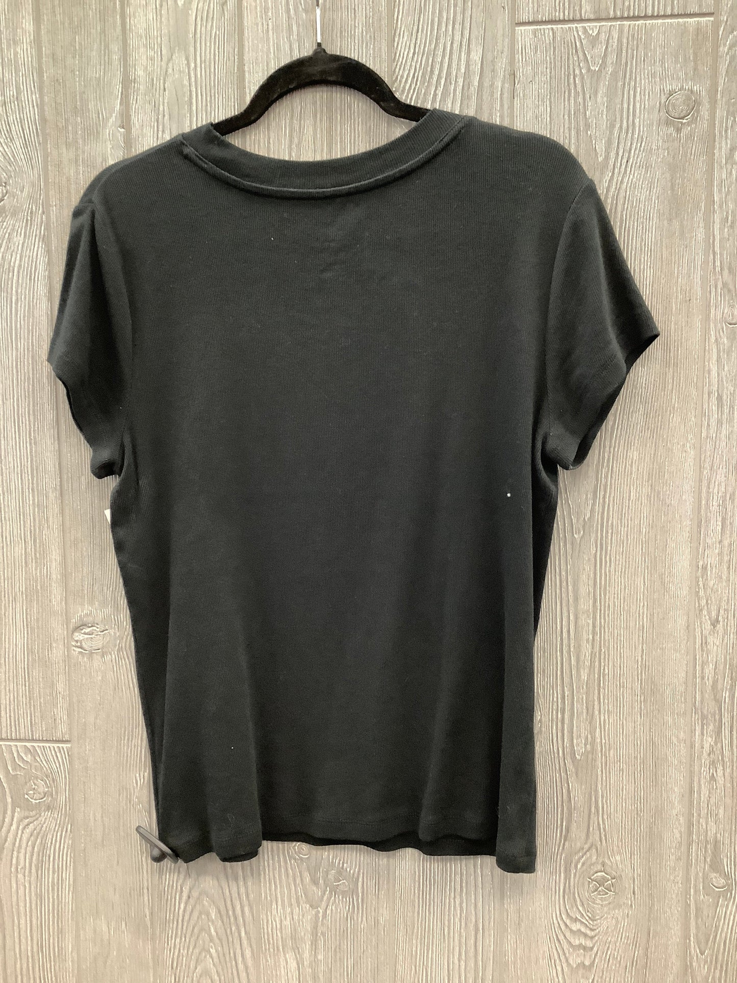 Top Short Sleeve Basic By A New Day In Black, Size: Xl