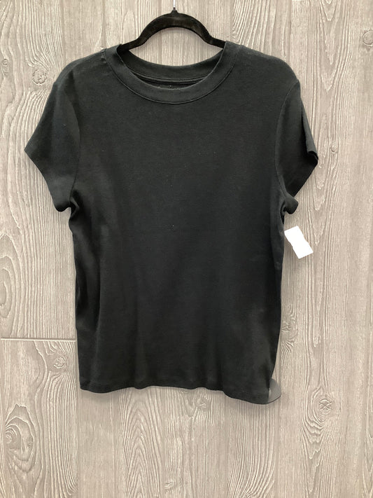 Top Short Sleeve Basic By A New Day In Black, Size: Xl