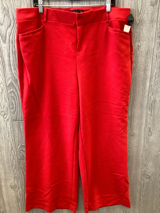 Red Pants Wide Leg Torrid, Size 18