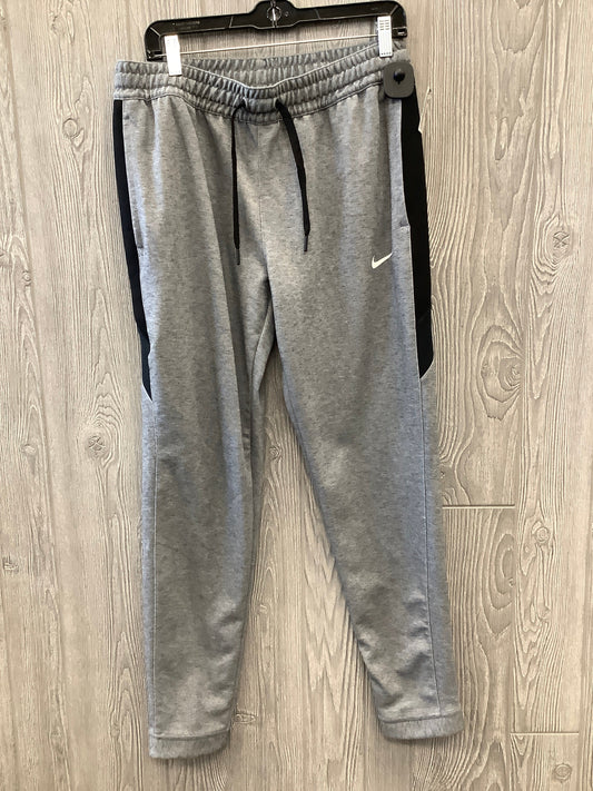 Athletic Pants By Nike Apparel In Grey, Size: L