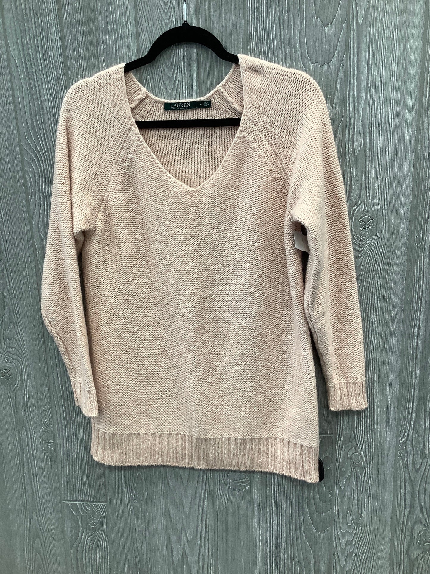 Sweater By Lauren By Ralph Lauren In Pink, Size: M