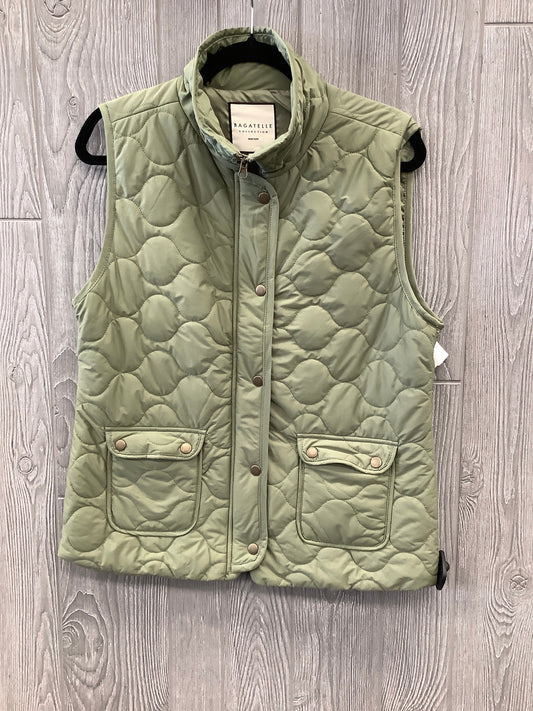 Vest Puffer & Quilted By Clothes Mentor In Green, Size: M