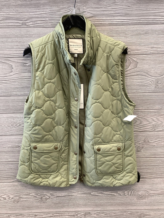 Vest Puffer & Quilted By Clothes Mentor In Green, Size: M