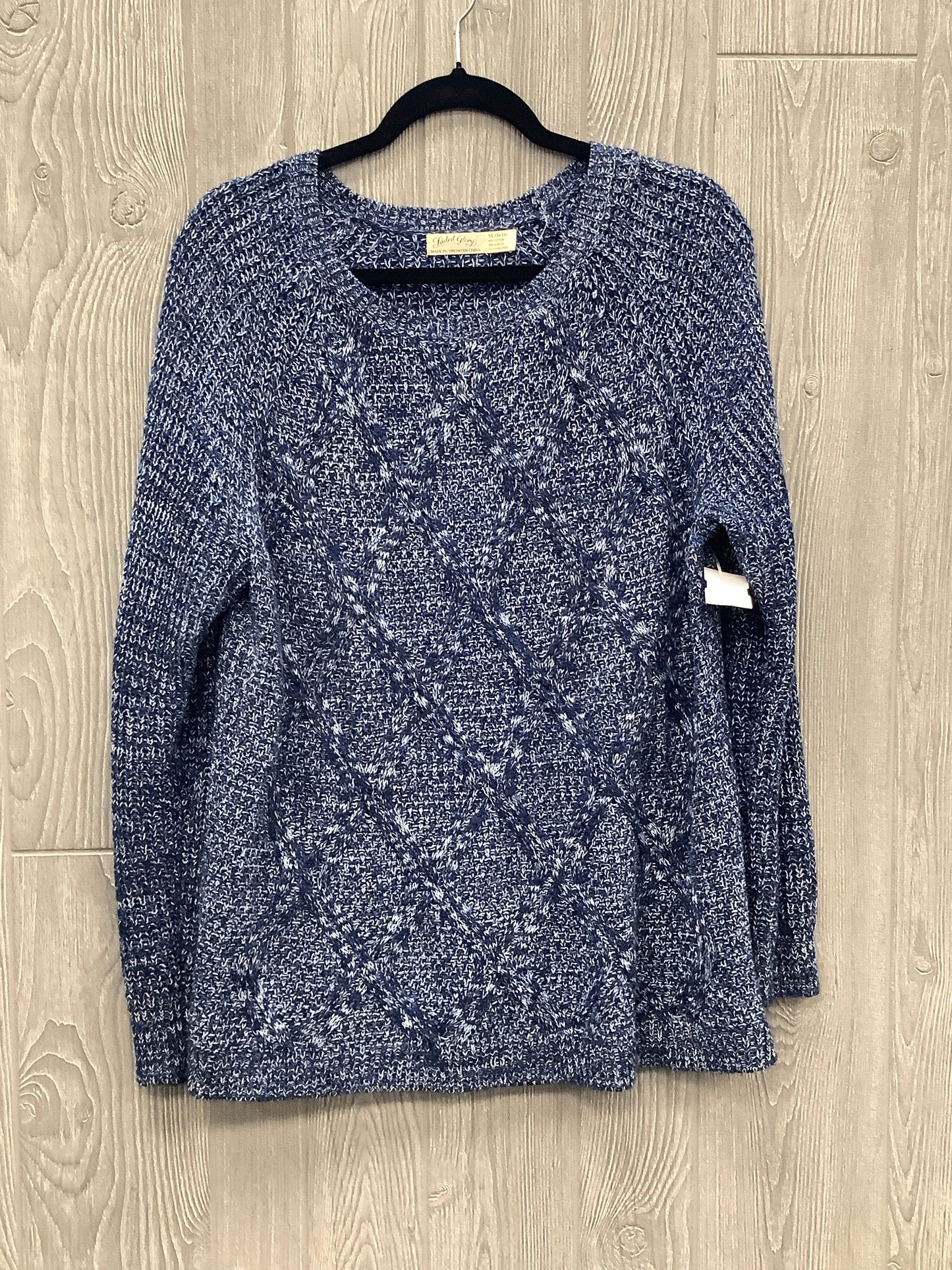 Sweater By Faded Glory In Blue, Size: Xl